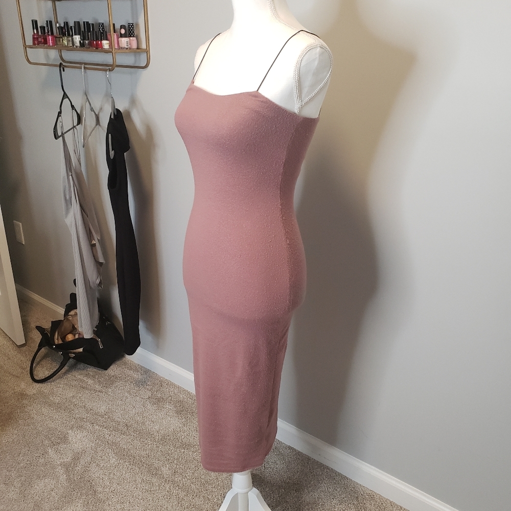 Lined Soft Bodycon Dress - Picture 3 of 5